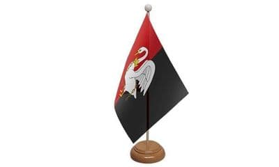 Buckinghamshire Table Flag - Wood