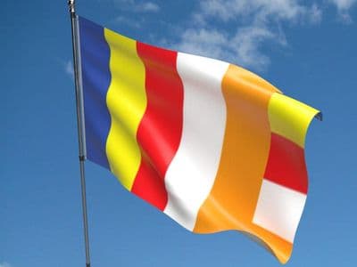 Buddhist 5ft x 3ft Flag