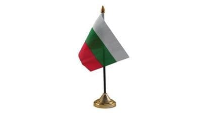 Bulgaria Table Flag