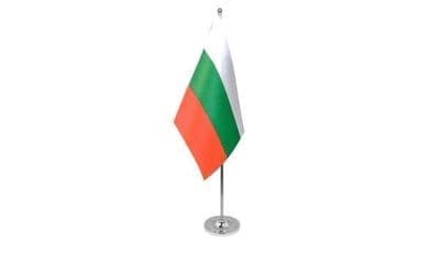 Bulgaria Table Flag - Satin