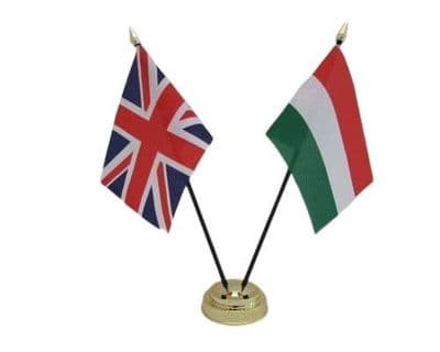 Bulgaria with UK Friendship Table Flag
