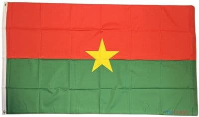 Burkina Faso Flag - 5ft x 3ft | Standard Polyester