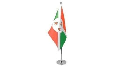 Burundi Table Flag - Satin