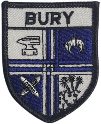 Bury Badge Embroidered Sew on patch