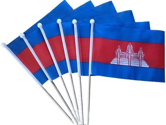 Cambodia Pack of Hand Flags | Buy Cambodia Pack of Hand Flags