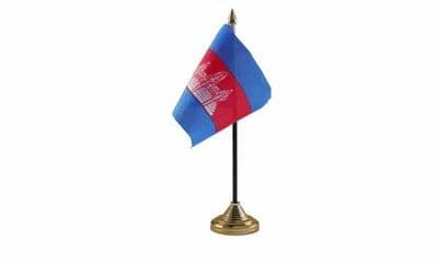 Cambodia Table Flag