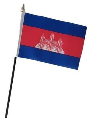 Cambodia Table Flag - NO BASE