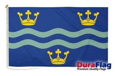 Cambridgeshire Blue Premium Quality DuraFlag Rope & Toggle - 5ft x 3ft
