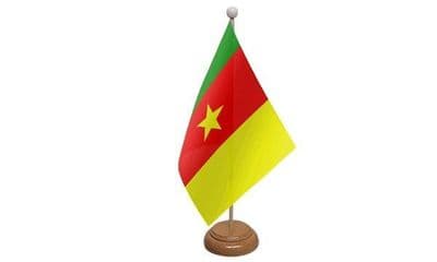 Cameroon Wooden Table Flag