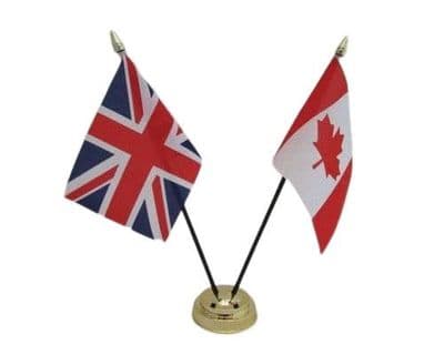 Canada with UK Friendship Table Flag