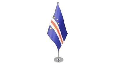 Cape Verde Satin Table Flag