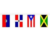 Caribbean Country Mixed Bunting 30 Flags | NWFlags