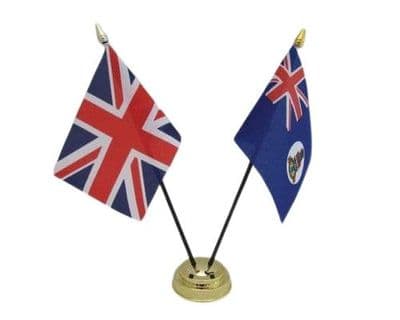 Cayman Island with UK Friendship Table Flag