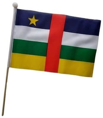 Central African Republic Hand Flag