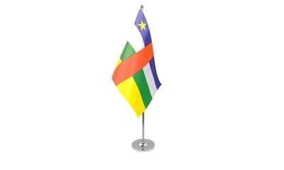 Central African Republic Satin Table Flag