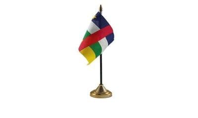 Central African Republic Table Flag