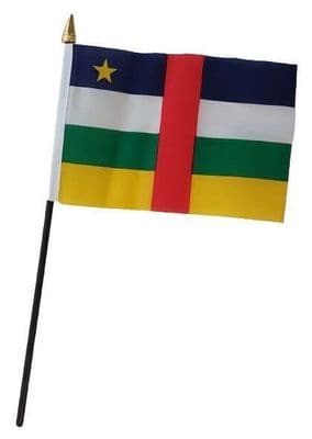 Central African Republic Table Flag - NO BASE