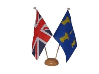 Cheshire Friendship Table Flag - Wood