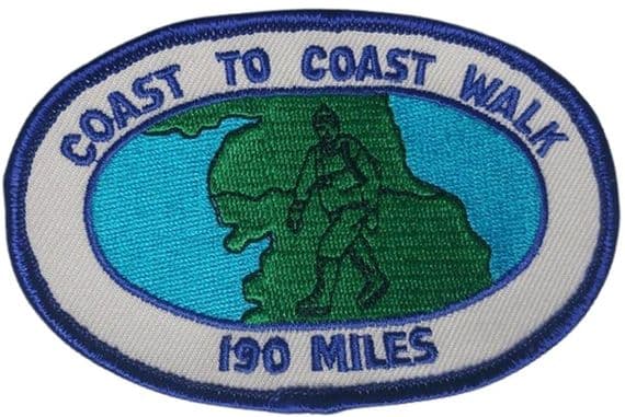 Buy Coast to Coast Walk 190 Miles Oval patch | NWFlags