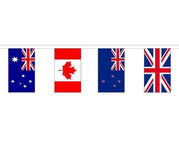 Commonwealth Games Mixed Bunting 195m 70 Flags | NWFlags