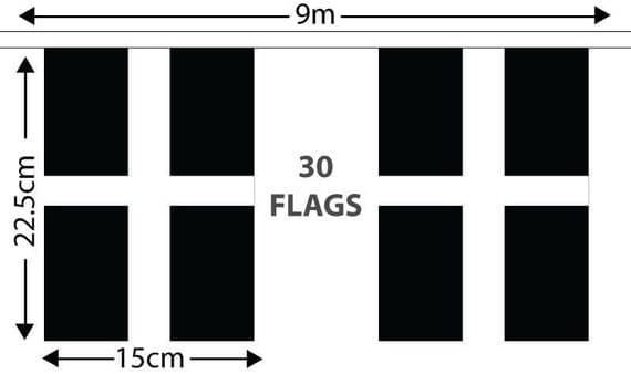 Cornwall Bunting | Buy Cornwall Bunting | North West Flags