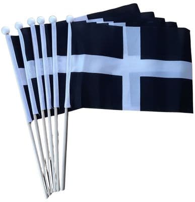 Cornwall Hand Flag - 6 Pack
