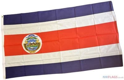Costa Rica Flag - 5ft x 3ft | Standard Polyester