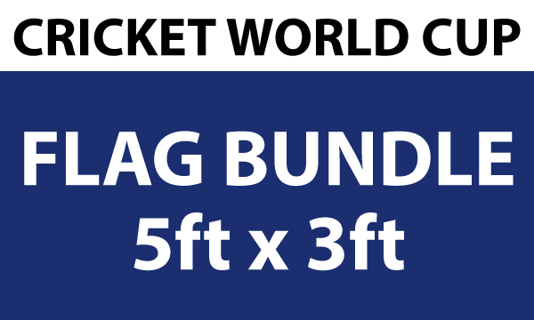Cricket World Cup Flag Bundle 5ft x 3ft