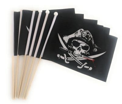 Crossed Sabres Hand Flag - 6 Pack