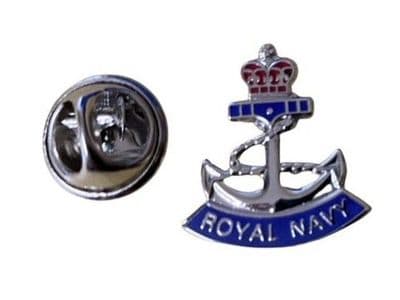 Crown and Anchor Small Pin Badge