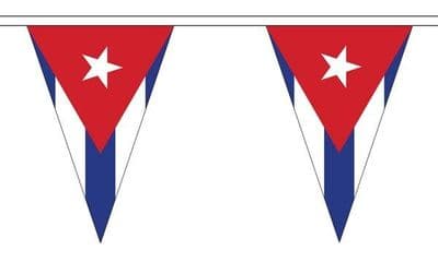 Cuba Triangle Bunting (5m) - 12 Flags