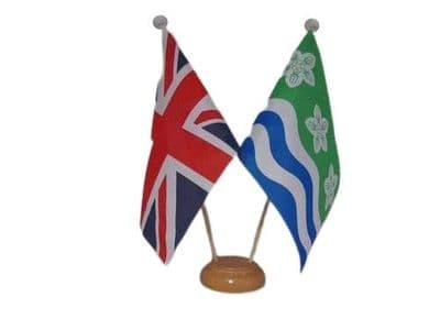 Cumberland Friendship Wooden Table Flag