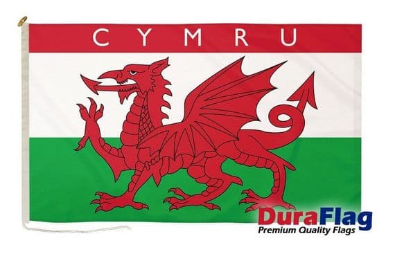 Cymru Premium Quality DuraFlag Rope & Toggle - 5ft x 3ft | NWFlags