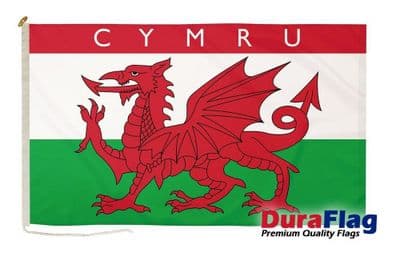 Cymru Premium Quality DuraFlag Rope & Toggle - 5ft x 3ft