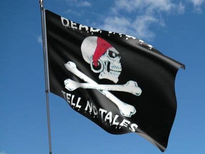 Dead men tell no tales Pirate Flag 5ft x 3ft