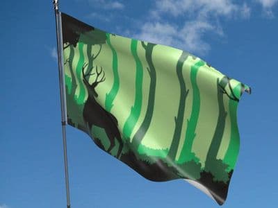 Deer Silhouette Flag 5ft x 3ft