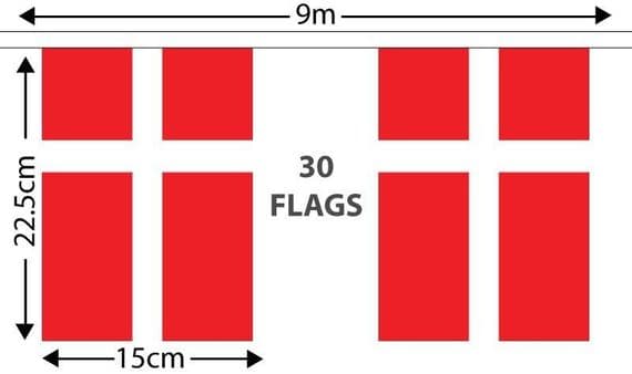 Denmark Bunting | Buy Denmark Bunting | North West Flags
