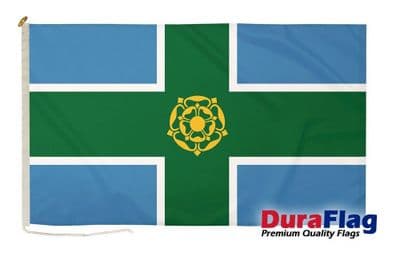 Derbyshire Premium Quality DuraFlag Rope & Toggle - 5ft x 3ft