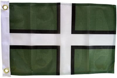 Devon Flag 1.5ft x 1ft - Knitted Heavy Polyester Small Flag with 2 Eyelets