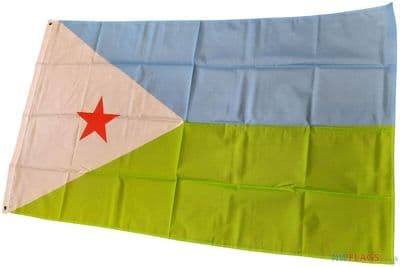 Djibouti Flag - 5ft x 3ft | Standard Polyester