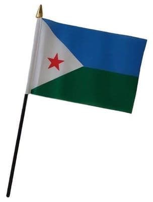 Djibouti Table Flag - NO BASE