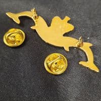 Double Dolphin Military Large Pin Badge | North West Flags