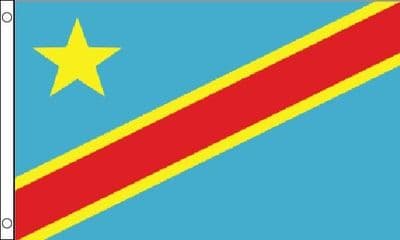DR Congo Kinshasa/Zaire Flag VALUE 3ft x 2ft