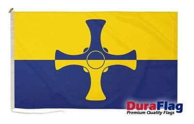 Durham County New Premium Quality DuraFlag Rope & Toggle - 5ft x 3ft