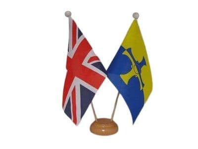 Durham Friendship Wooden Table Flag