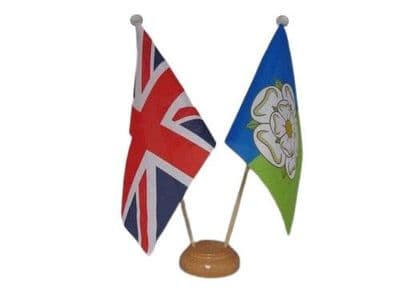 East Riding of Yorkshire Friendship Table Flag - Wood