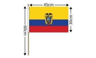 Ecuador Large Hand Flag 18