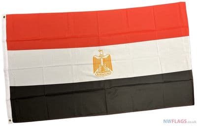 Egypt Flag - 5ft x 3ft | Standard Polyester