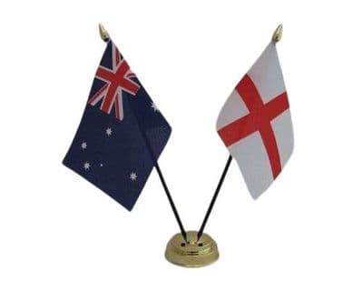 England & Australia Friendship Table Flag