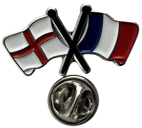 England & France Pin Badge | Buy Union Jack & France Pin Badge